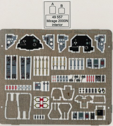 Eduard Ätzteile - Mirage 2000N interior S.A.