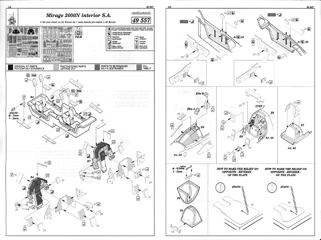 Eduard Ätzteile - Mirage 2000N interior S.A.