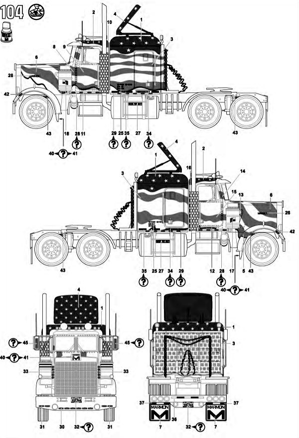 Revell - Marmon Conventional Stars and Stripes