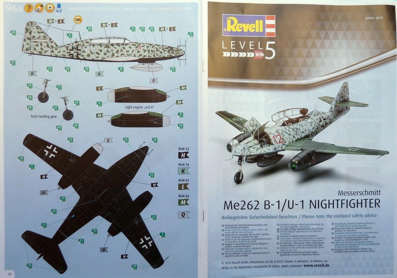 Messerschmitt Me262 B-1/U1 Nightfighter