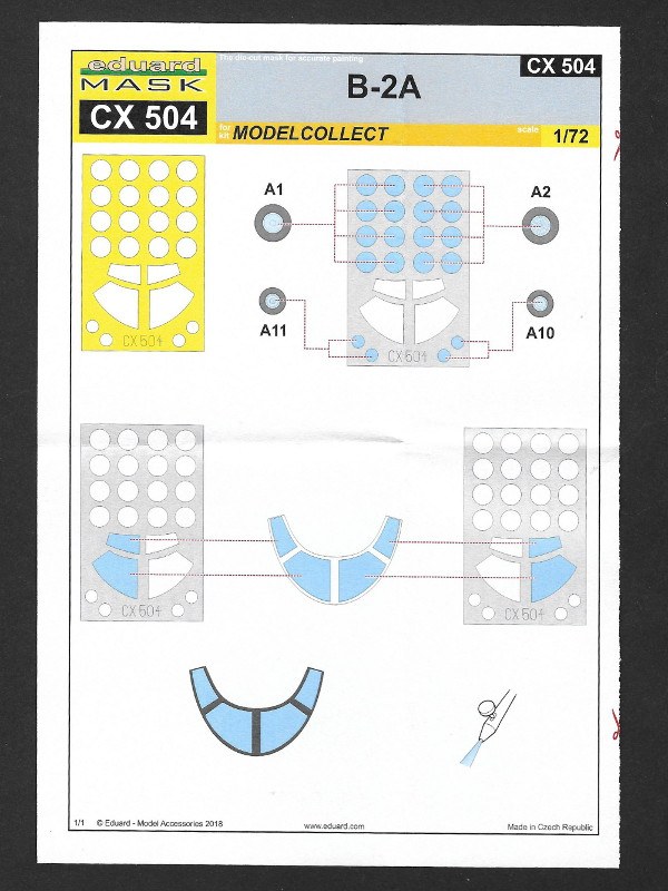 Eduard Mask - B-2A Mask