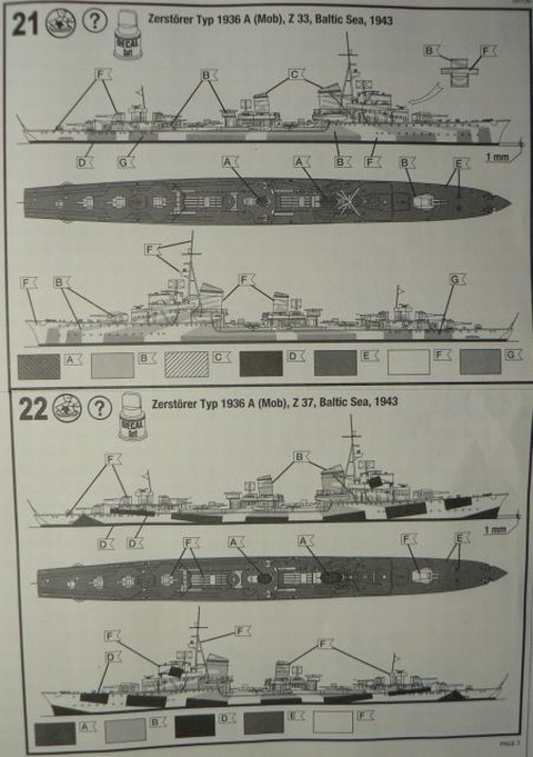 Revell - Z 38 Zerstörer 1936 A (Mob) "Narvik-Klasse"