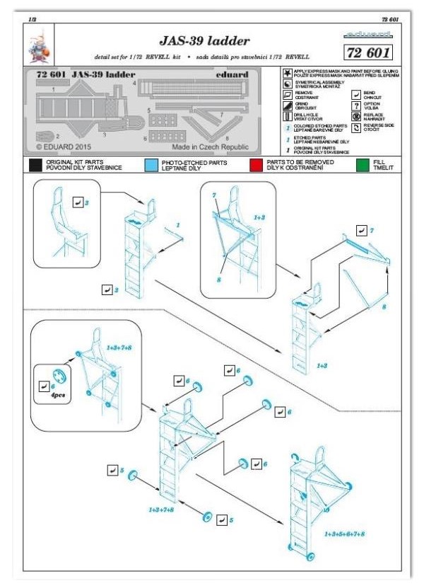 Eduard Ätzteile - JAS-39 ladder