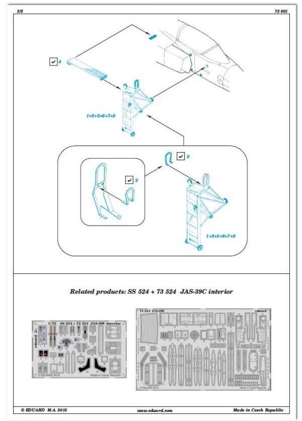 Eduard Ätzteile - JAS-39 ladder