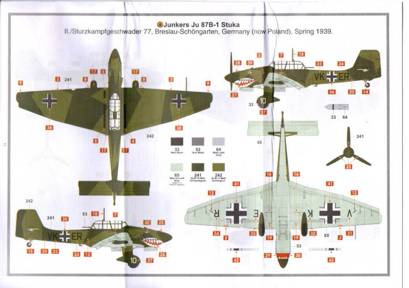 Airfix - Junkers Ju 87 B-1