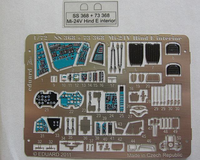 Eduard Ätzteile - Mi-24V Hind E interior S.A.