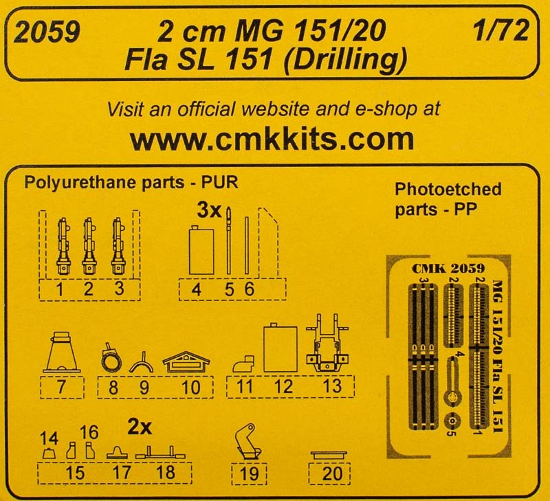 CMK - 2 cm MG 151/20 Fla SL 151 (Drilling)