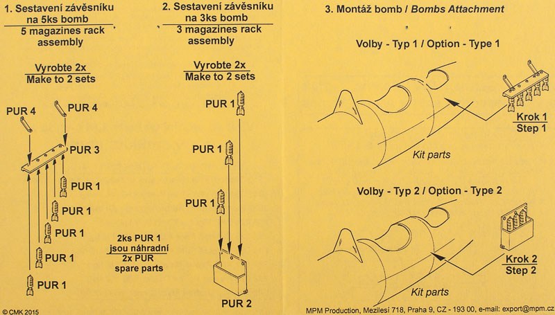 German WWI Bombs and Accessories for Attack Planes