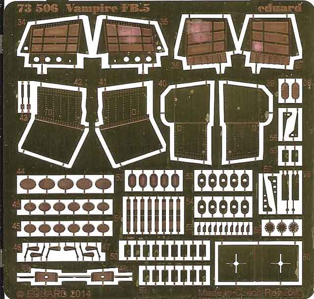 Eduard Ätzteile - Vampire FB.5 S.A.