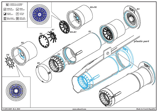 Eduard Brassin - MiG-21MF/SMT exhaust nozzle