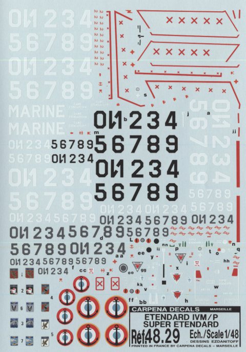 Carpena - Dassault Super Etendard + Etendard IVM/IVP