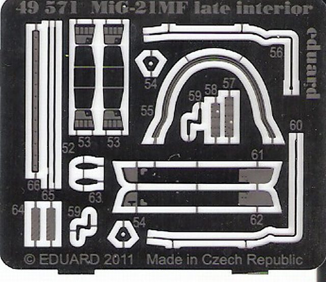 Eduard Ätzteile - MiG-21MF late interior