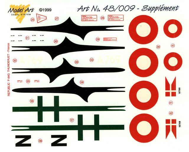 Model Art - N.A. Mustang F.6 & F-84G