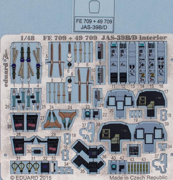 Eduard Ätzteile - JAS-39 B/D S.A.