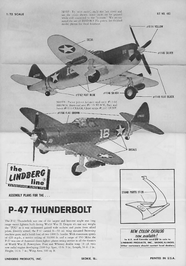 Lindberg - P-47B Thunderbolt