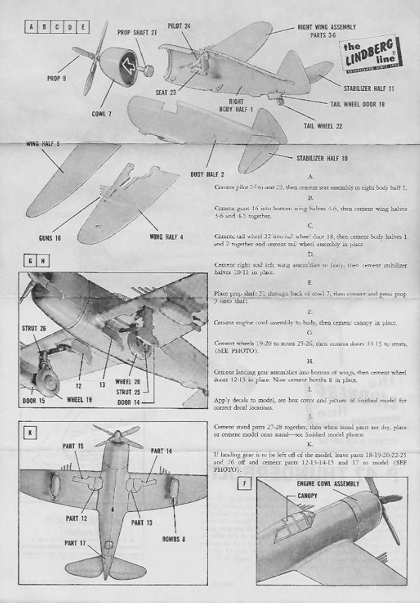 Lindberg - P-47B Thunderbolt