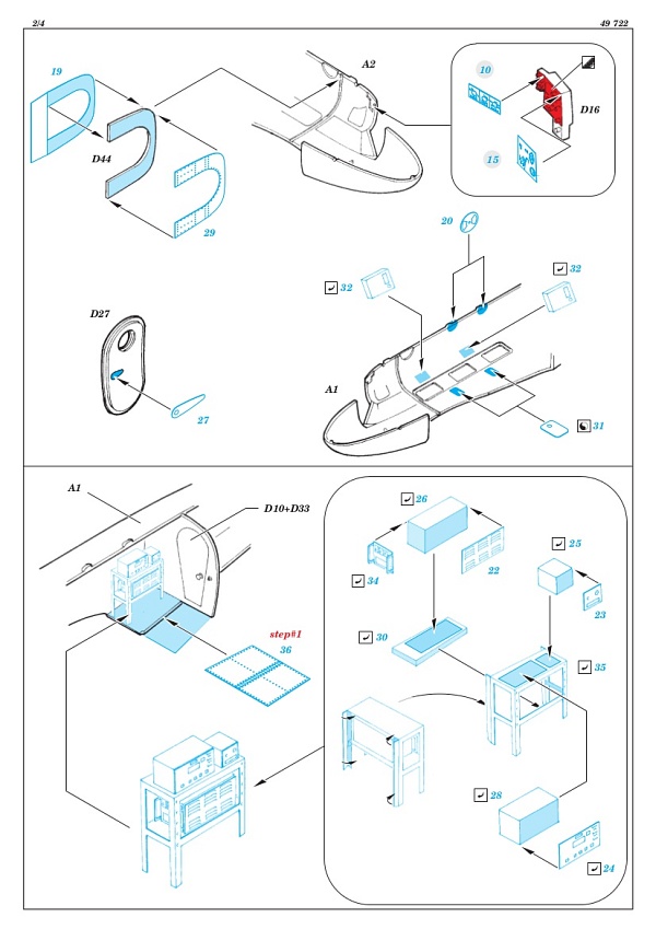 Eduard Ätzteile - C-45F Interior S.A