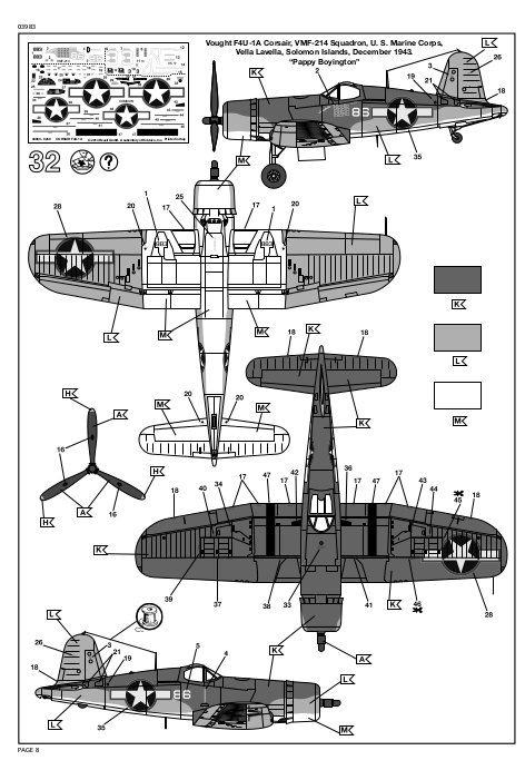 Revell - Vought F4U-1A Corsair