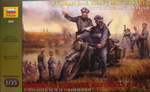 Bausatz: German R-12 Heavy Motorcycle with Rider and Officer