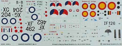Revell - Hawker Hunter F.MK.6