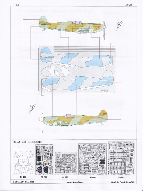 Eduard Mask - Spitfire Camo Scheme A