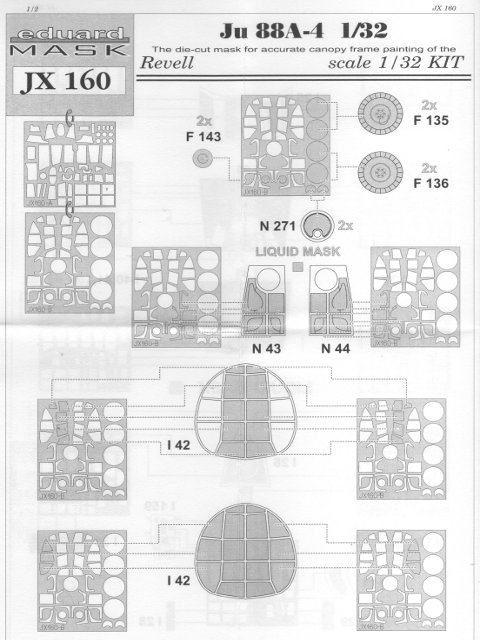 Eduard Mask - Ju 88 A-4 Mask