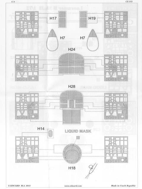 Eduard Mask - Lancaster B Mk.II Mask