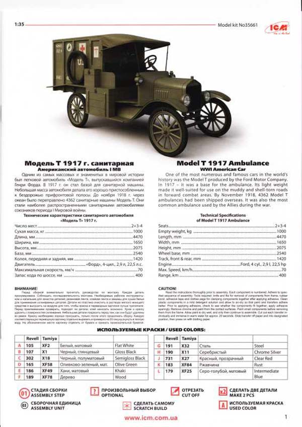 ICM - Model T 1917 Ambulance WW I American Car