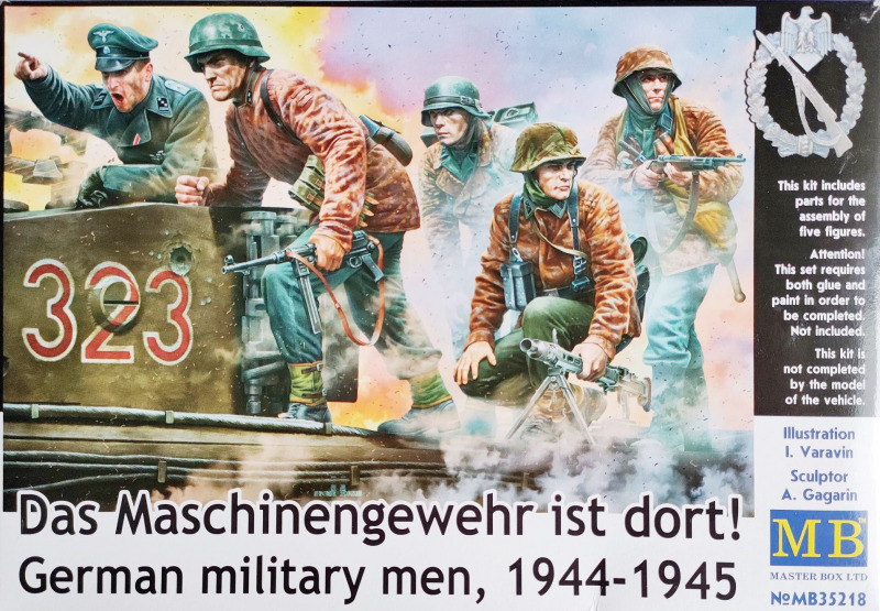 Master Box LTD - Das Maschinengewehr ist dort! – German military men 1944/45