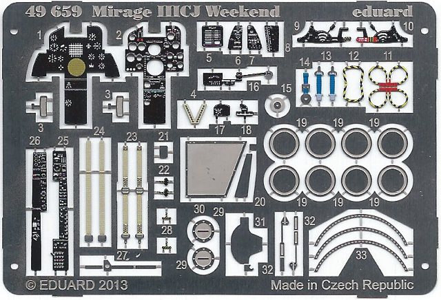 Eduard Ätzteile - Mirage IIICJ Weekend