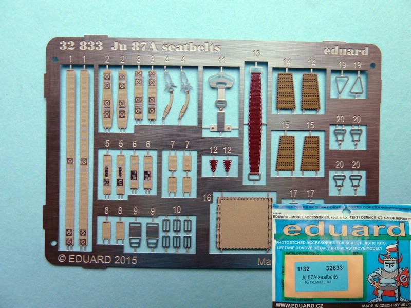 Ju 87A seatbelts (Eduard - Nr. 32833)