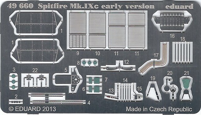 Eduard Ätzteile - Spitfire Mk.IXc early version