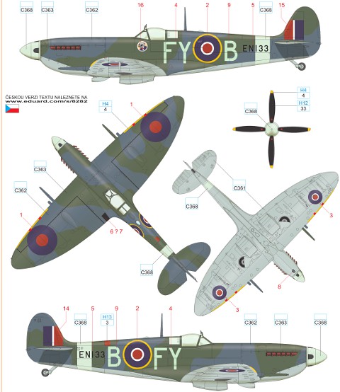 Eduard Bausätze - Spitfire Mk.IXc early version Profipack