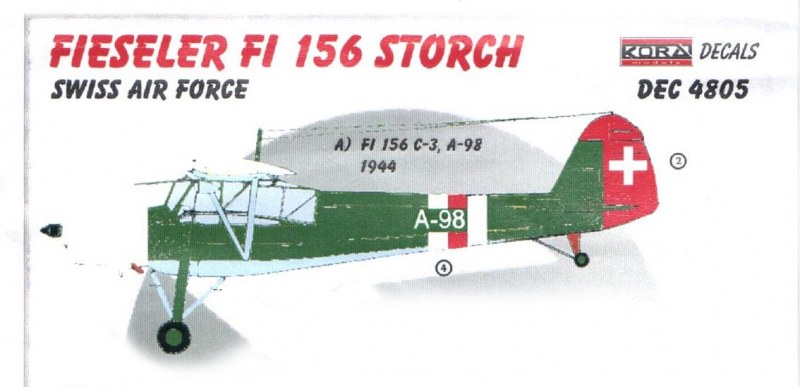 Kora Models - Fieseler Fi 156 Storch Swiss Air Force