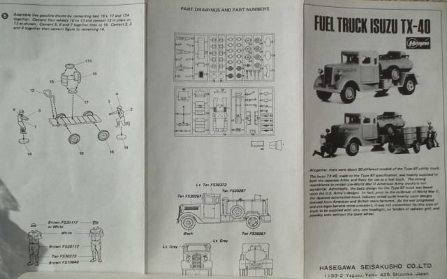 Hasegawa - Fuel Truck Isuzu TX-40