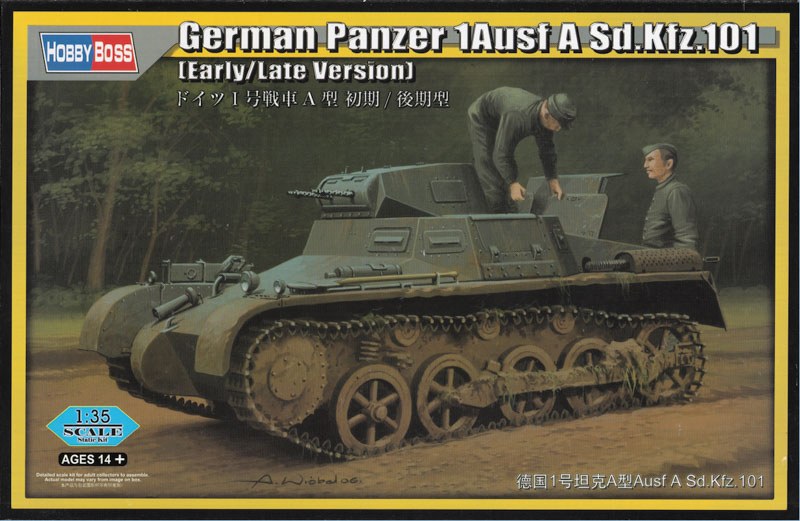 HobbyBoss - German Panzer 1Ausf A Sd.Kfz.101 (Early/Late Version)