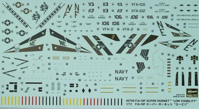 Hasegawa - F/A-18F Super Hornet "Low visibility"