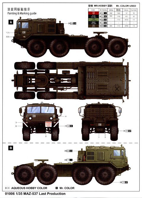 Trumpeter - MAZ-537 Last Production