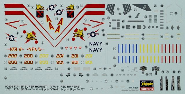 Hasegawa - F/A-18F Super Hornet "VFA-11 Red Rippers"