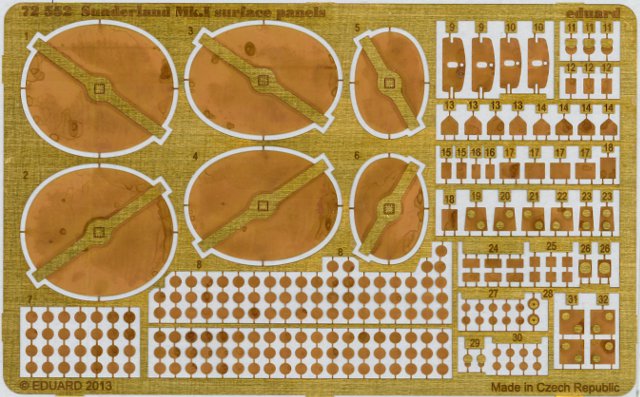 Eduard Ätzteile - Sunderland Mk.I surface panels