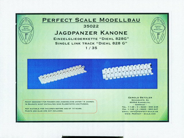 Perfect Scale Modellbau - Jagdpanzer Kanone Einzelgliederkette 