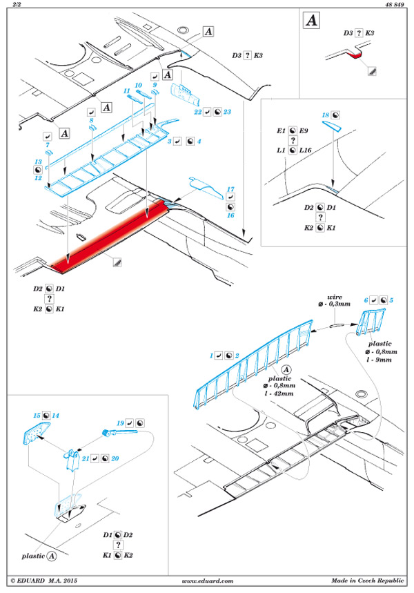 Eduard Ätzteile - Spitfire Mk.XVI landing flaps