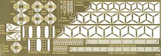 Gold Medal Models - Ätzteilesatz für USS Lexington