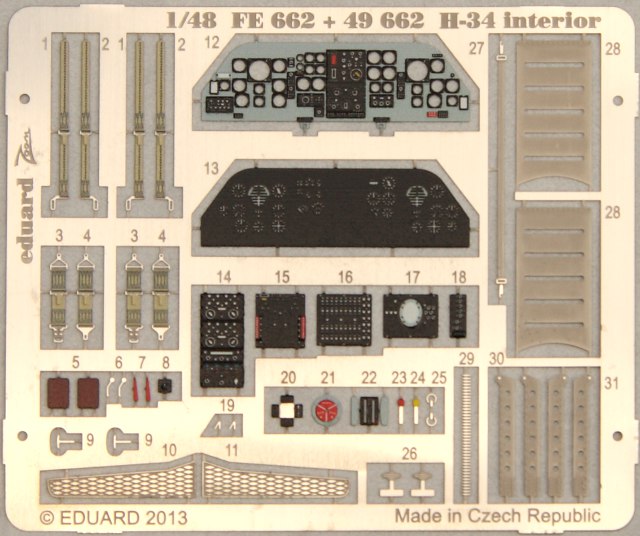 Eduard Ätzteile - H-34 S.A.