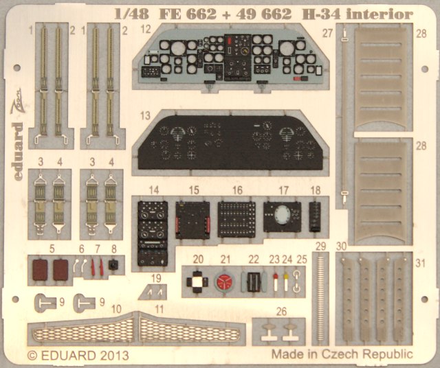 Eduard Ätzteile - H-34 S.A.