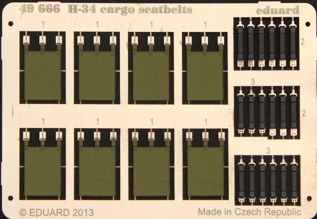 Eduard Ätzteile - H-34 Cargo Seatbelts