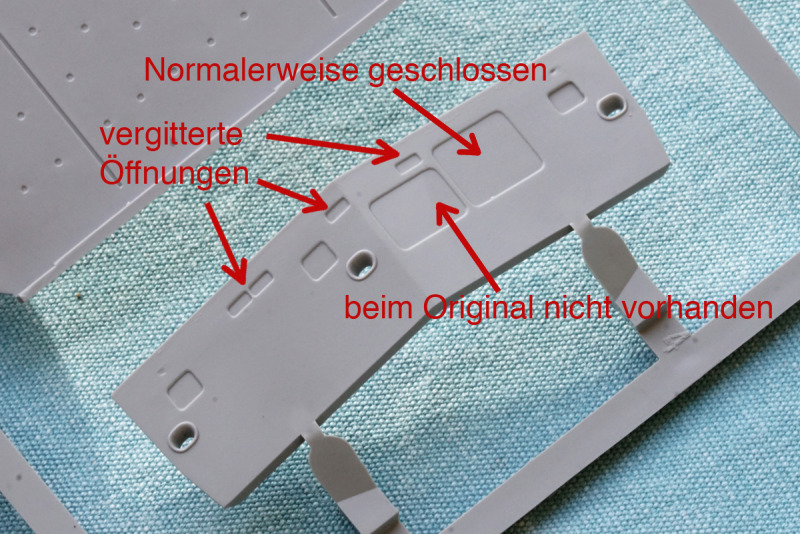 Auch beim Heckspiegel gibt es einiges zu korrigieren