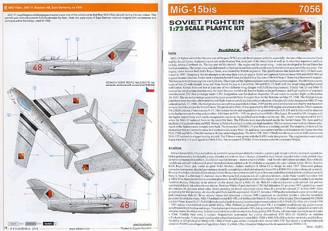 Eduard Bausätze - MiG-15bis Profipack