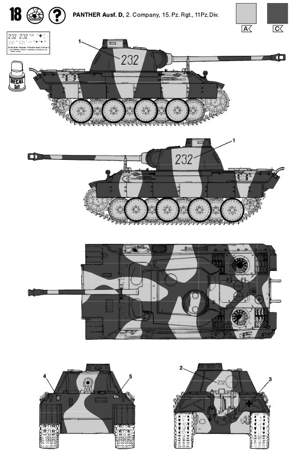 Revell - Panther Ausf.D/Ausf.A