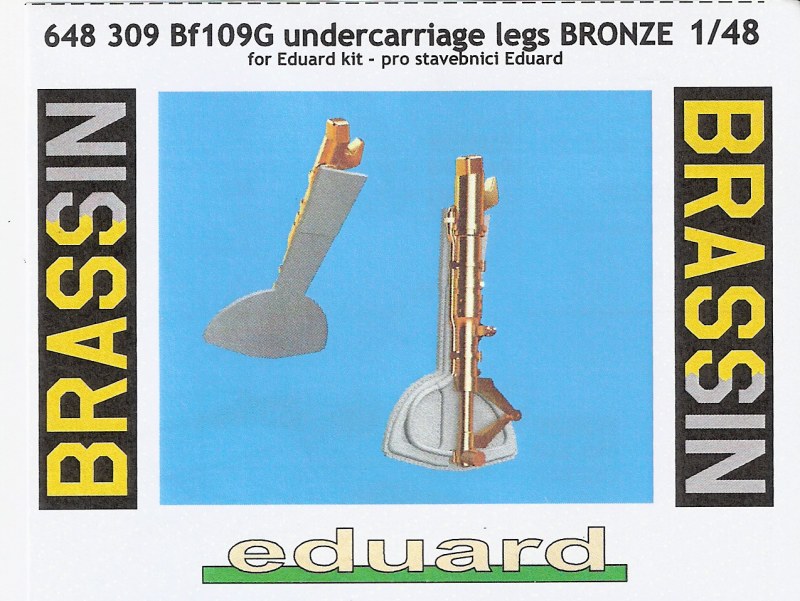 Eduard Brassin - Bf 109G undercarriage legs BRONZE